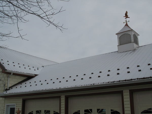 4500 Series Snow Guard - On Metal Roof with Snow