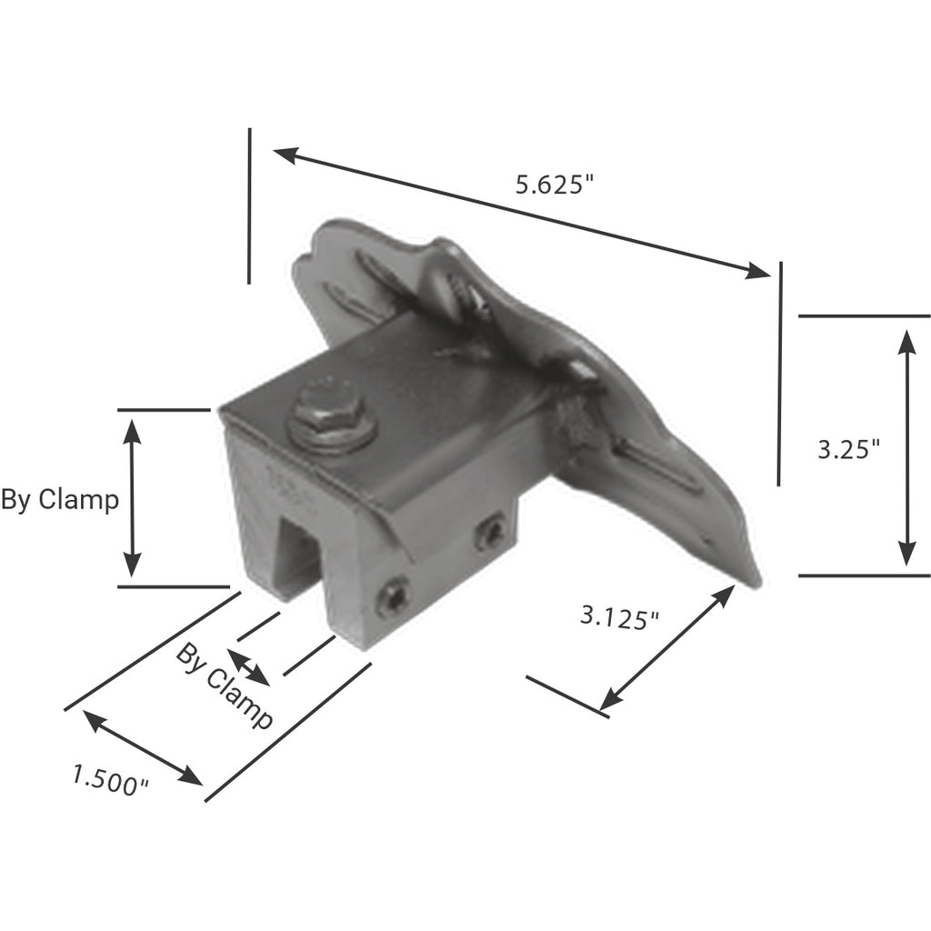 85RF Series - S-5 Mount Stainless Steel Snow Guard - Dimensions