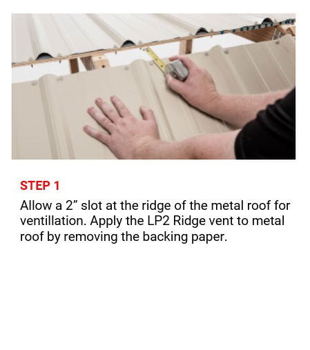 3' LP2 Ridge Vent Closure, Tuff-Rib