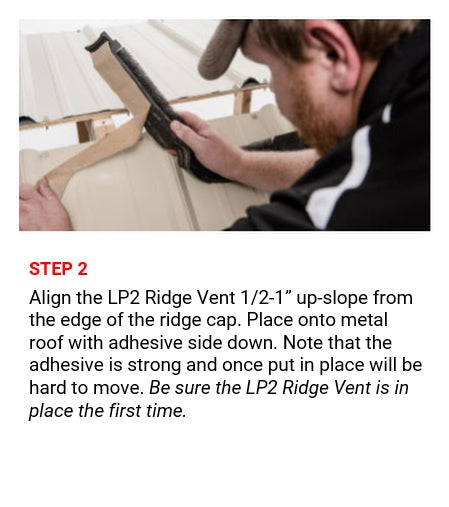 3' LP2 Ridge Vent Closure, Tuff-Rib