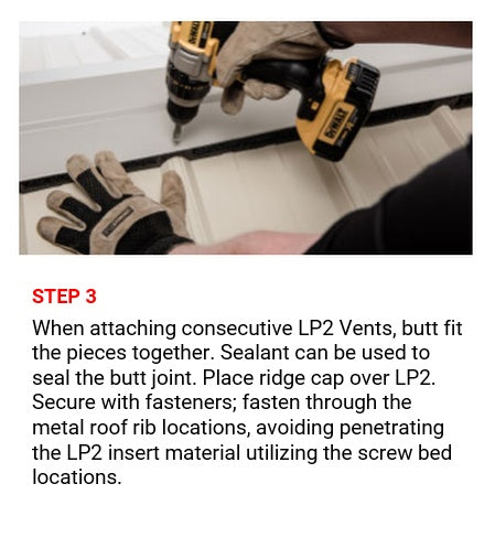 3' LP2 Ridge Vent Closure, Tuff-Rib – Best Buy Metals